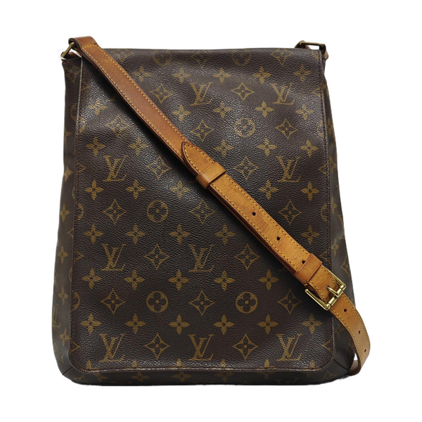 MUSETTE TANGO Monogram Coated Canvas Brown
