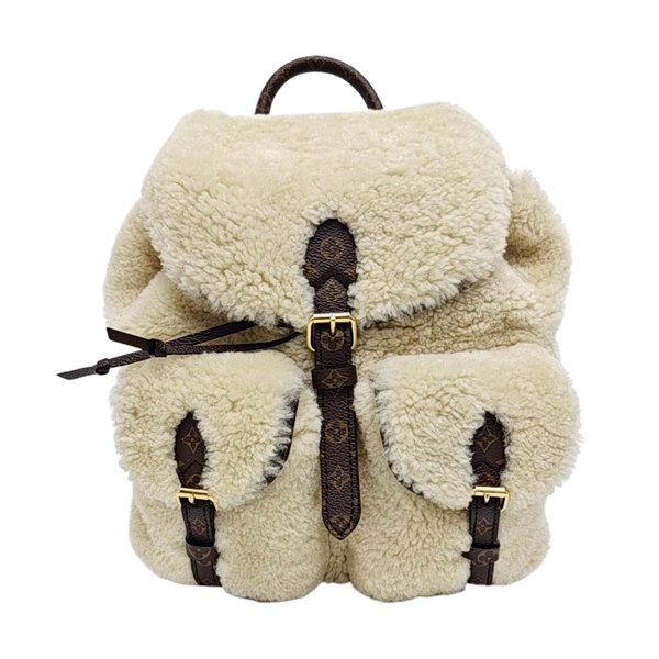 TEDDY Monogram Sheepskin Beige