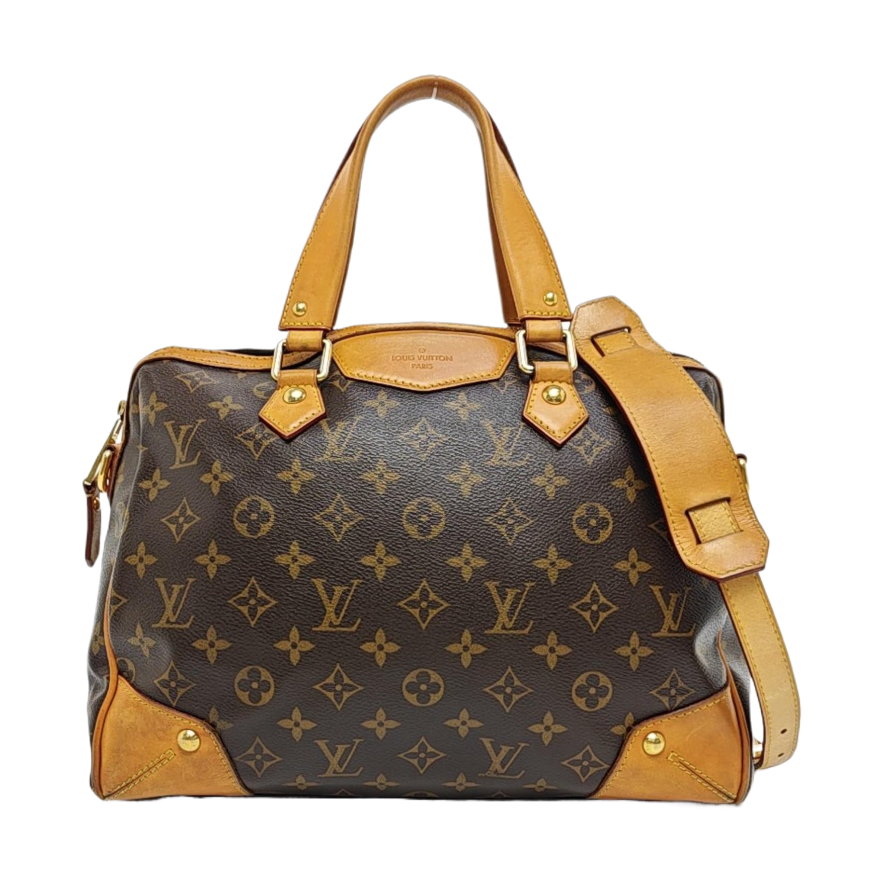 RETIRO NM Monogram Coated Canvas Brown