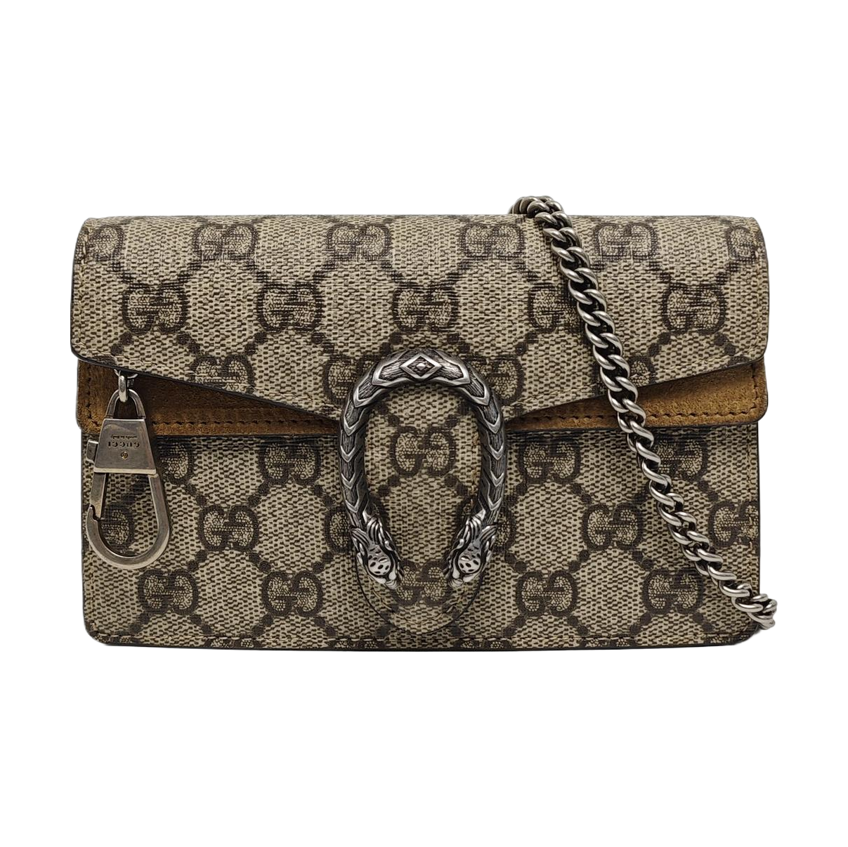 Dionysus Super Mini Monogram Lona Revestida Beige