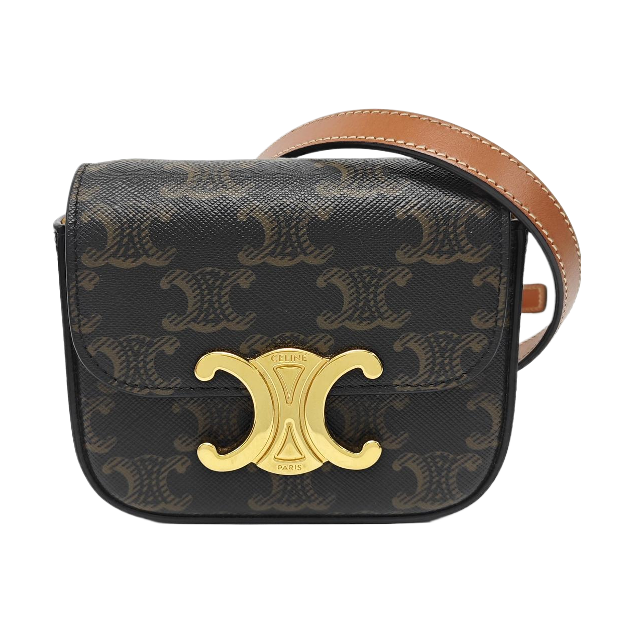TRIOMPHE Mini Coated Canvas Black
