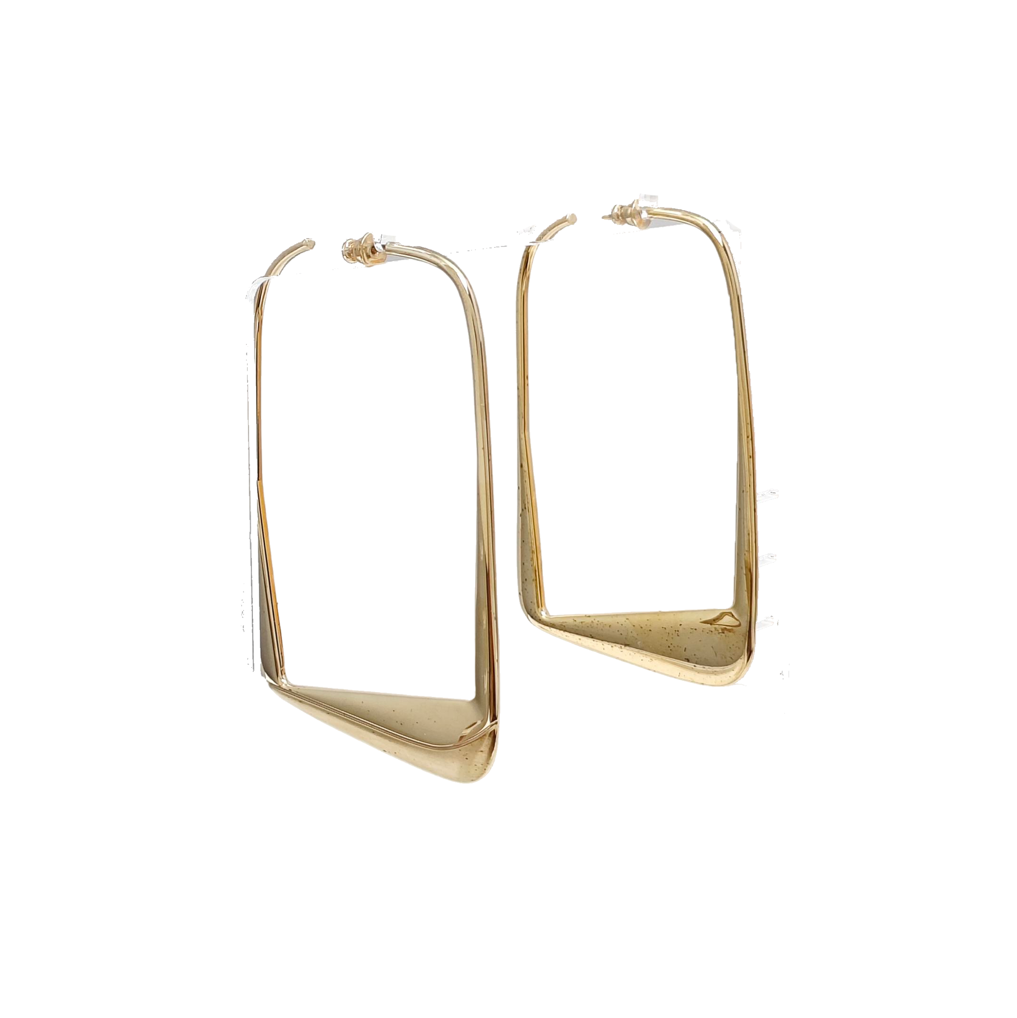 Metal Gold Stud Earrings