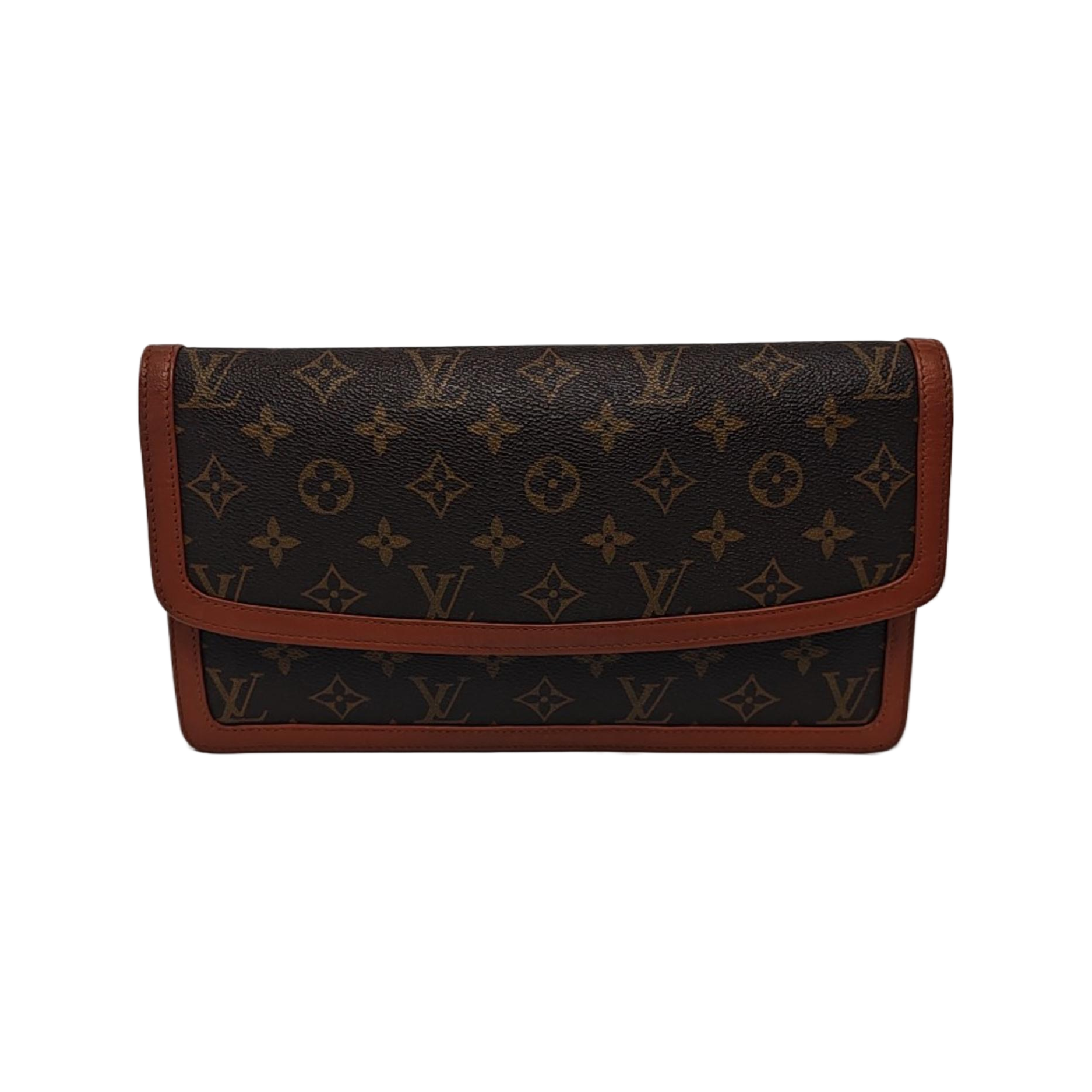 DAME GM Monogram Coated Canvas Brown