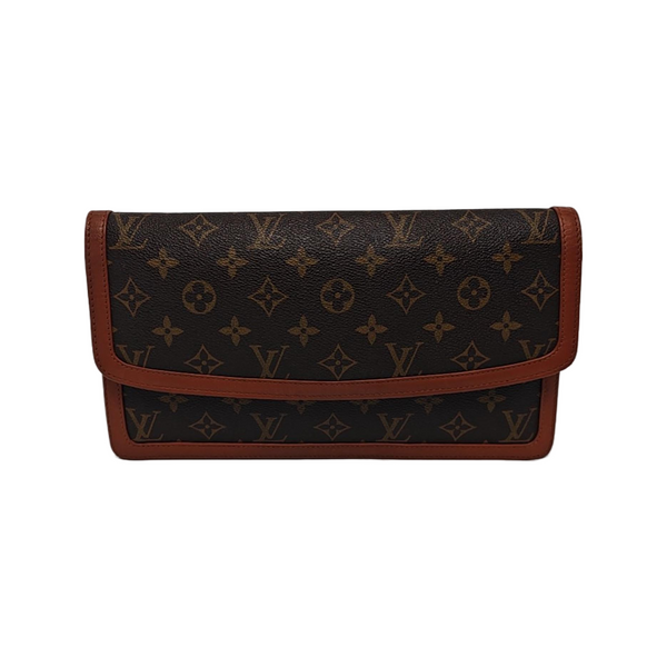 DAME GM Monogram Coated Canvas Brown