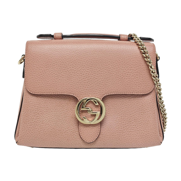Interlocking G Large Calfskin Pink