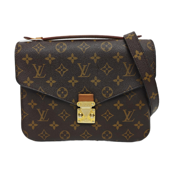 MÉTIS MM Monogram Coated Canvas Brown