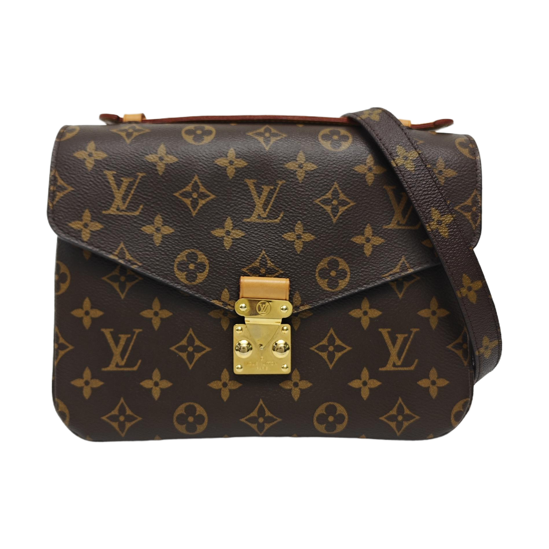MÉTIS MM Monogram Coated Canvas Brown