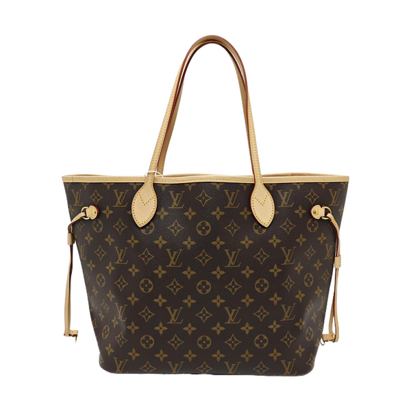 NEVERFULL MM Monogram Coated Canvas Brown