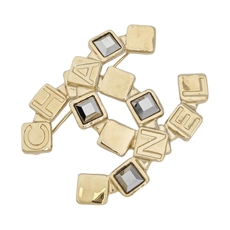 Metal Gold Brooch