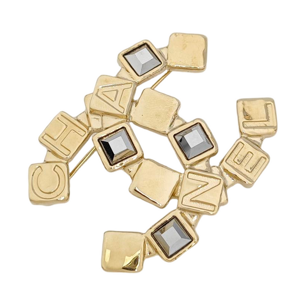 Metal Gold Brooch