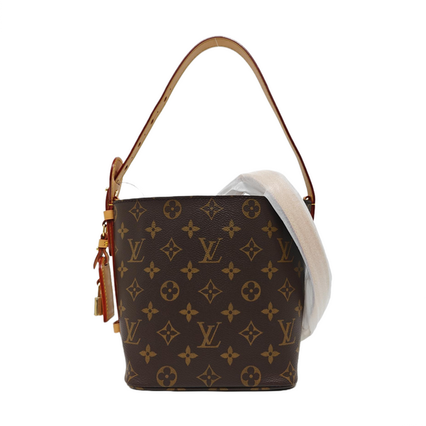 ALL IN BB Monogram Coated Canvas Brown
