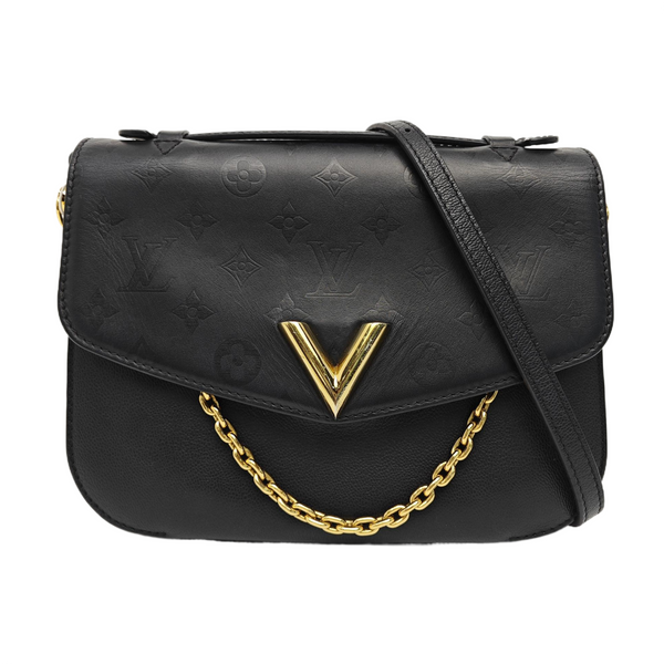 VERY Monogram Calfskin Black