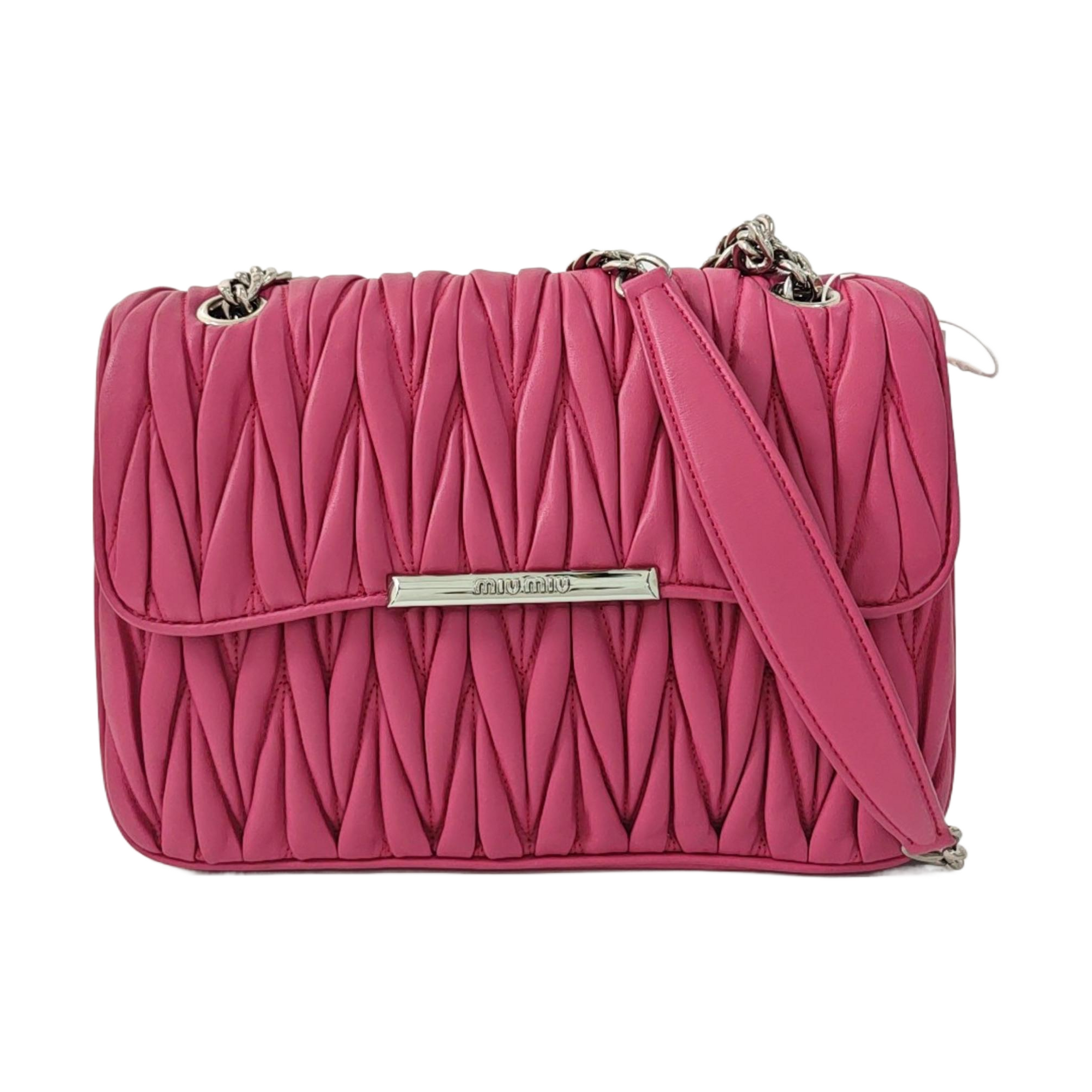 Quilted Lambskin Shoulder Bag Red