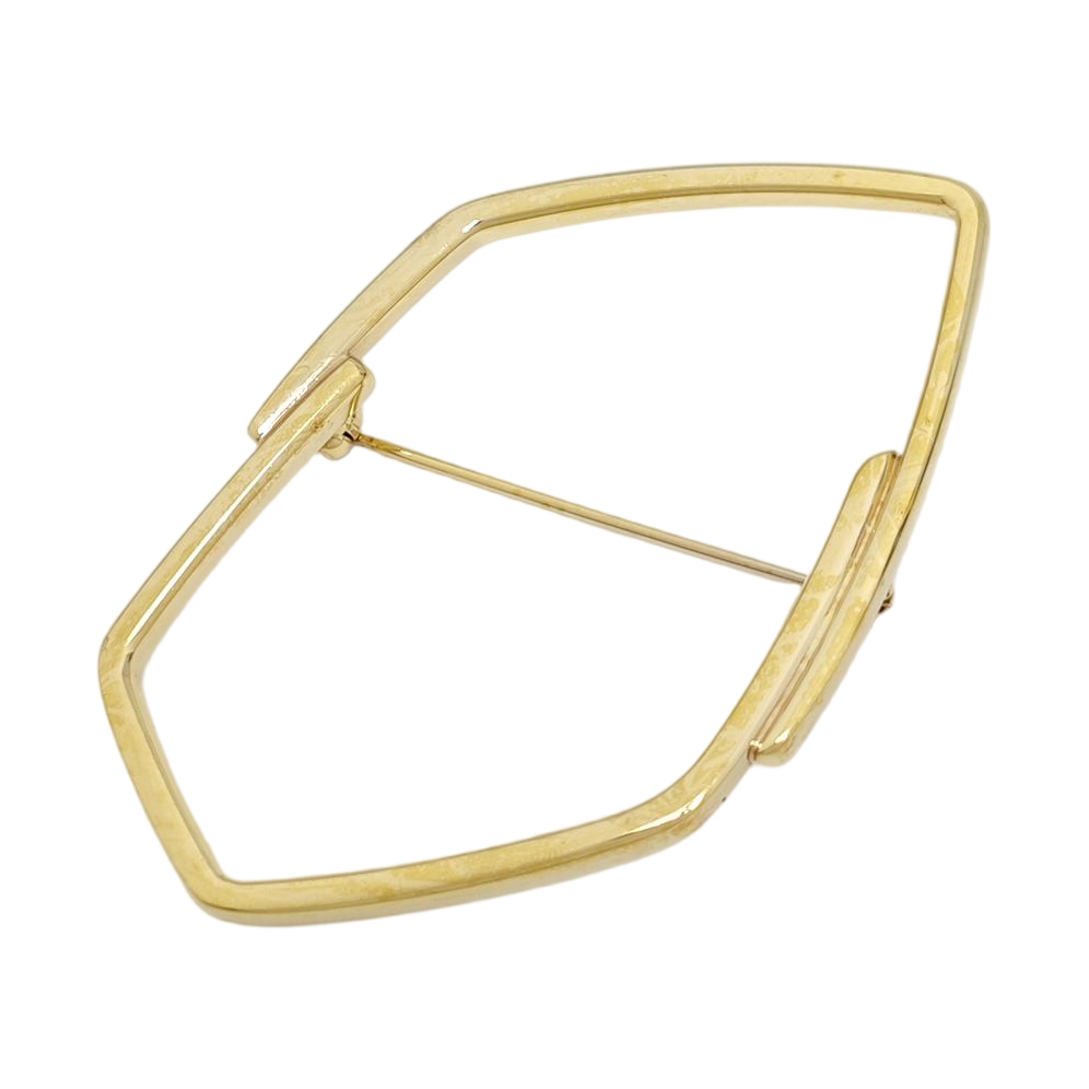Metal Gold Brooch