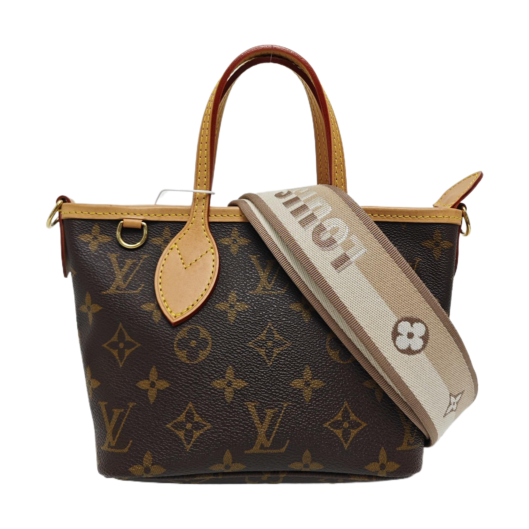 NEVERFULL BB Monogram Coated Canvas Brown