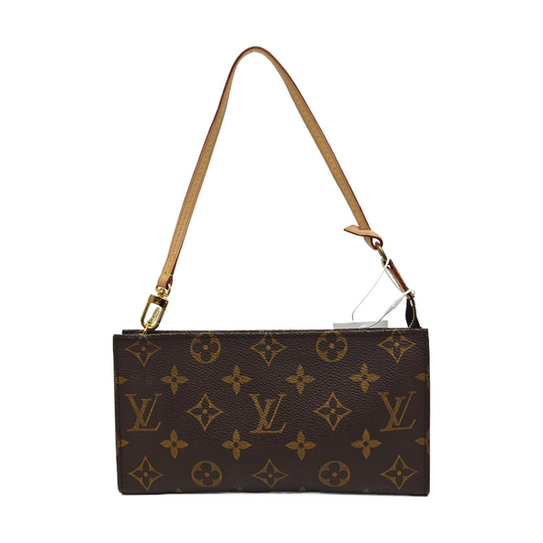 Monogram Coated Canvas Shoulder Bag Brown