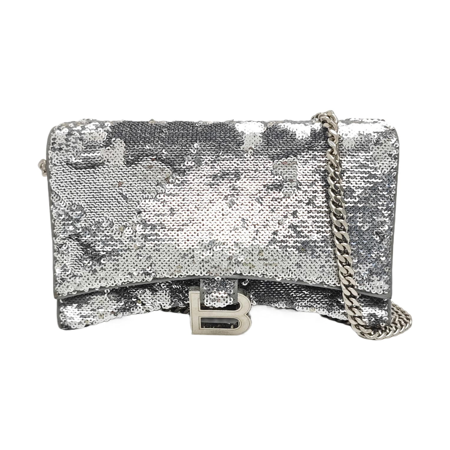 Hourglass Small Sequins Silver