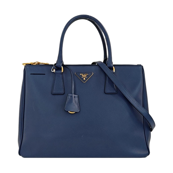 Galleria Large Saffiano Calfskin Blue