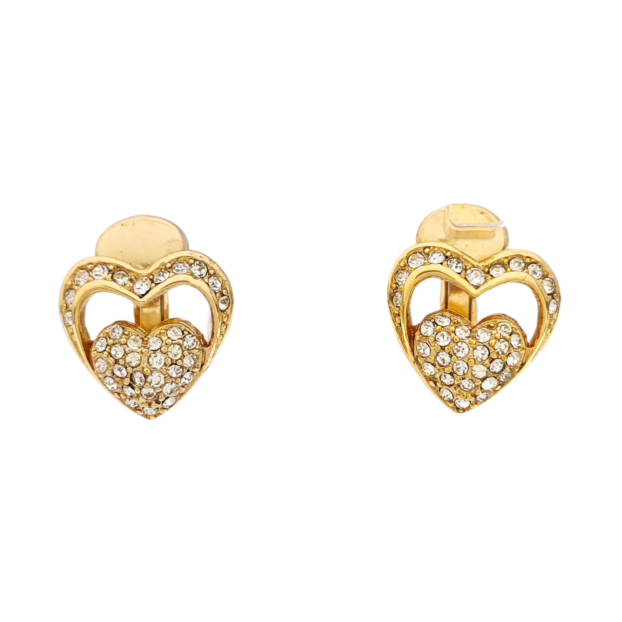 Metal Gold Clip On Earrings