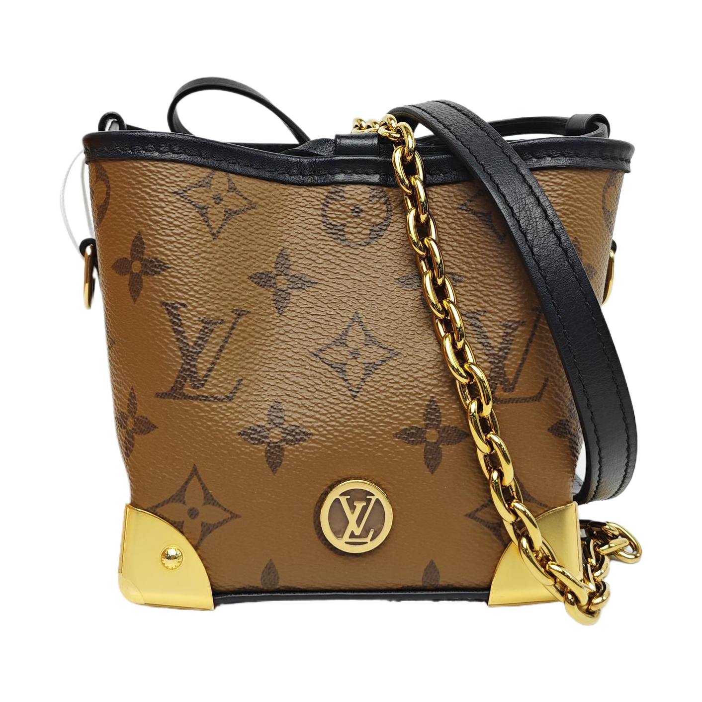 NOÉ PURSE LV CHARMS Monogram Coated Canvas Brown