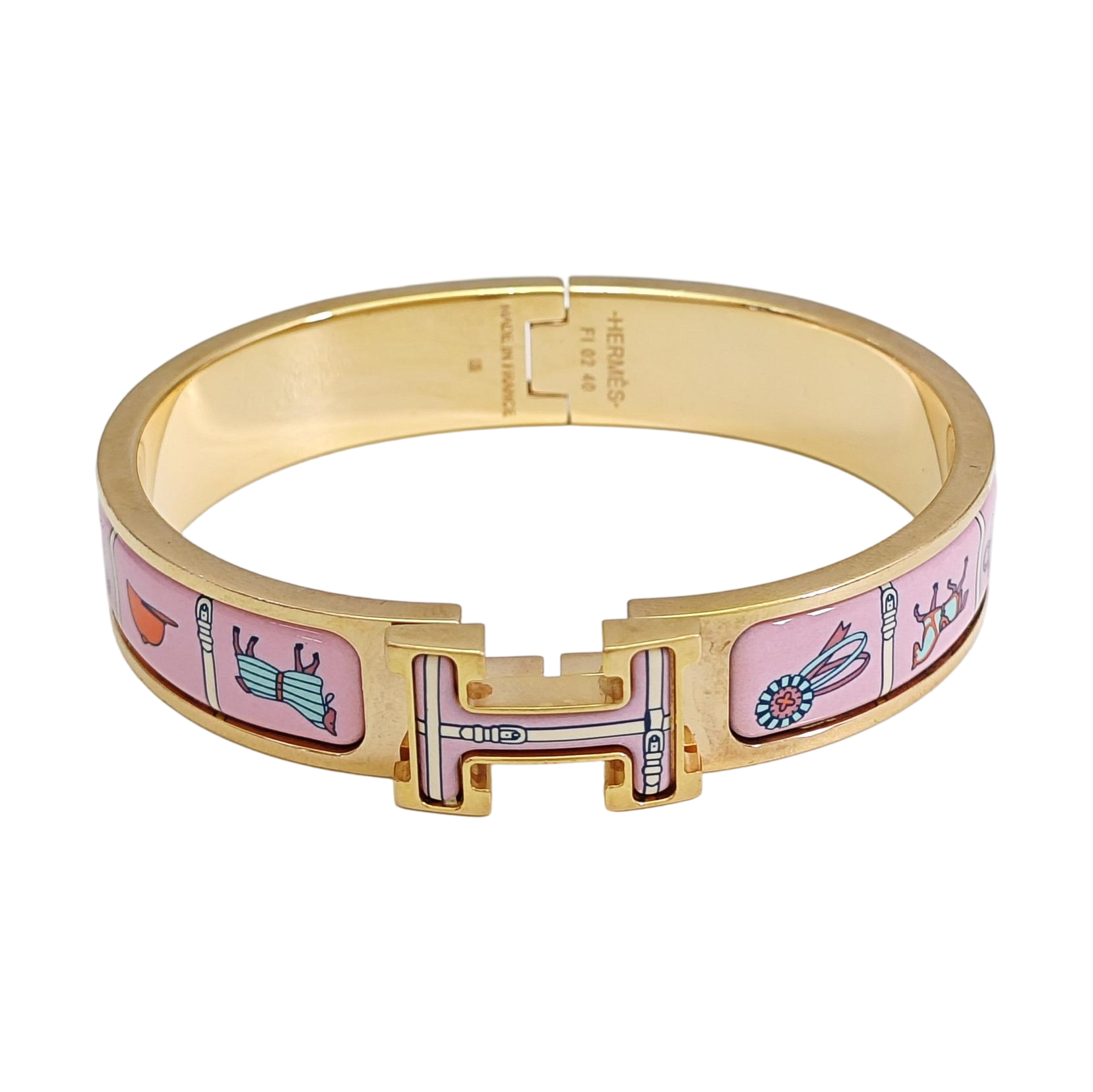 Clic H Metal Gold Bangle