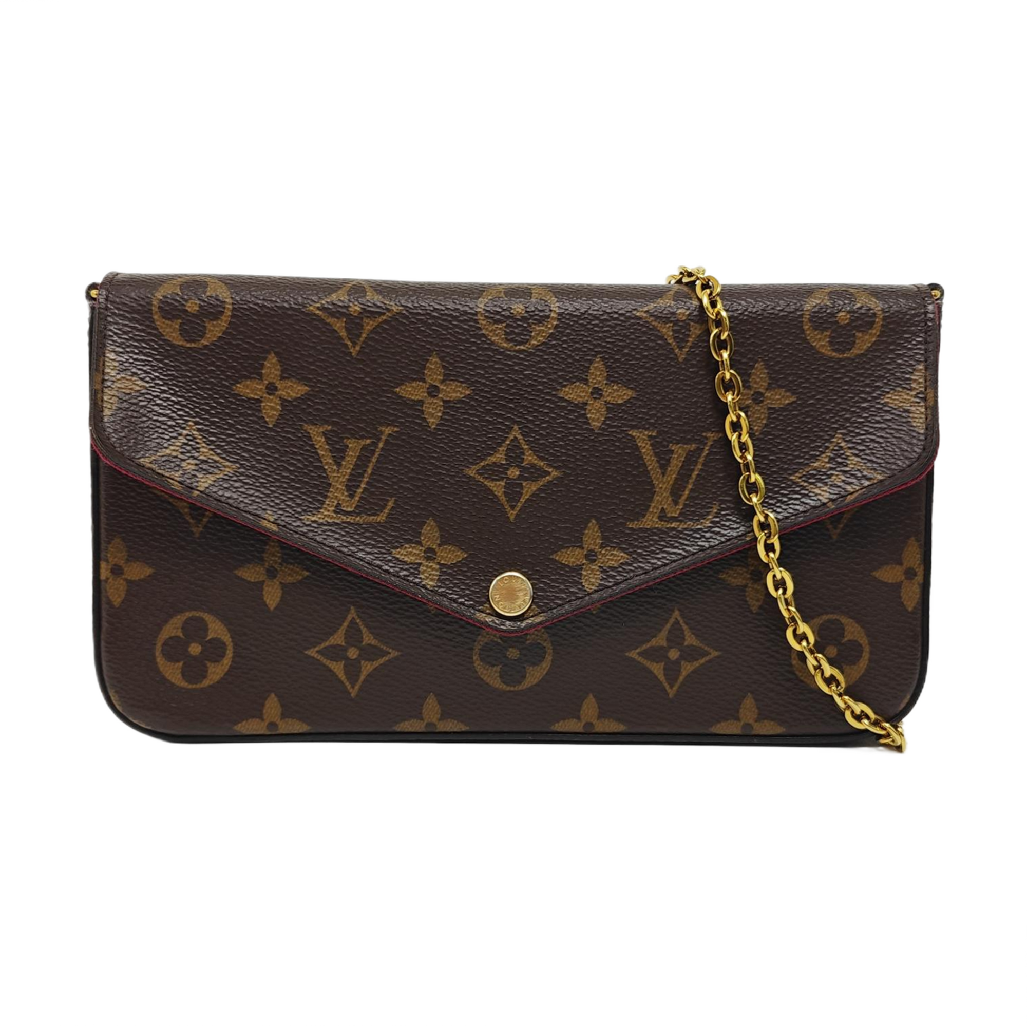 FÉLICIE Monogram Coated Canvas Brown