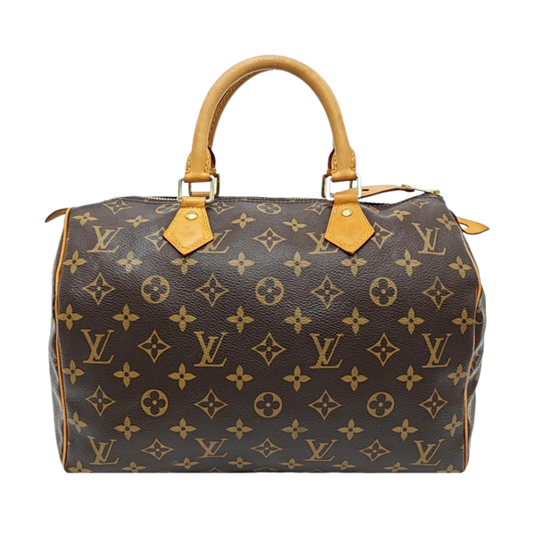 SPEEDY 30 Monogram Coated Canvas Brown