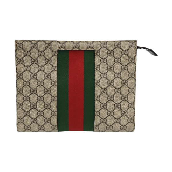GG Supreme Monogram Coated Canvas Black