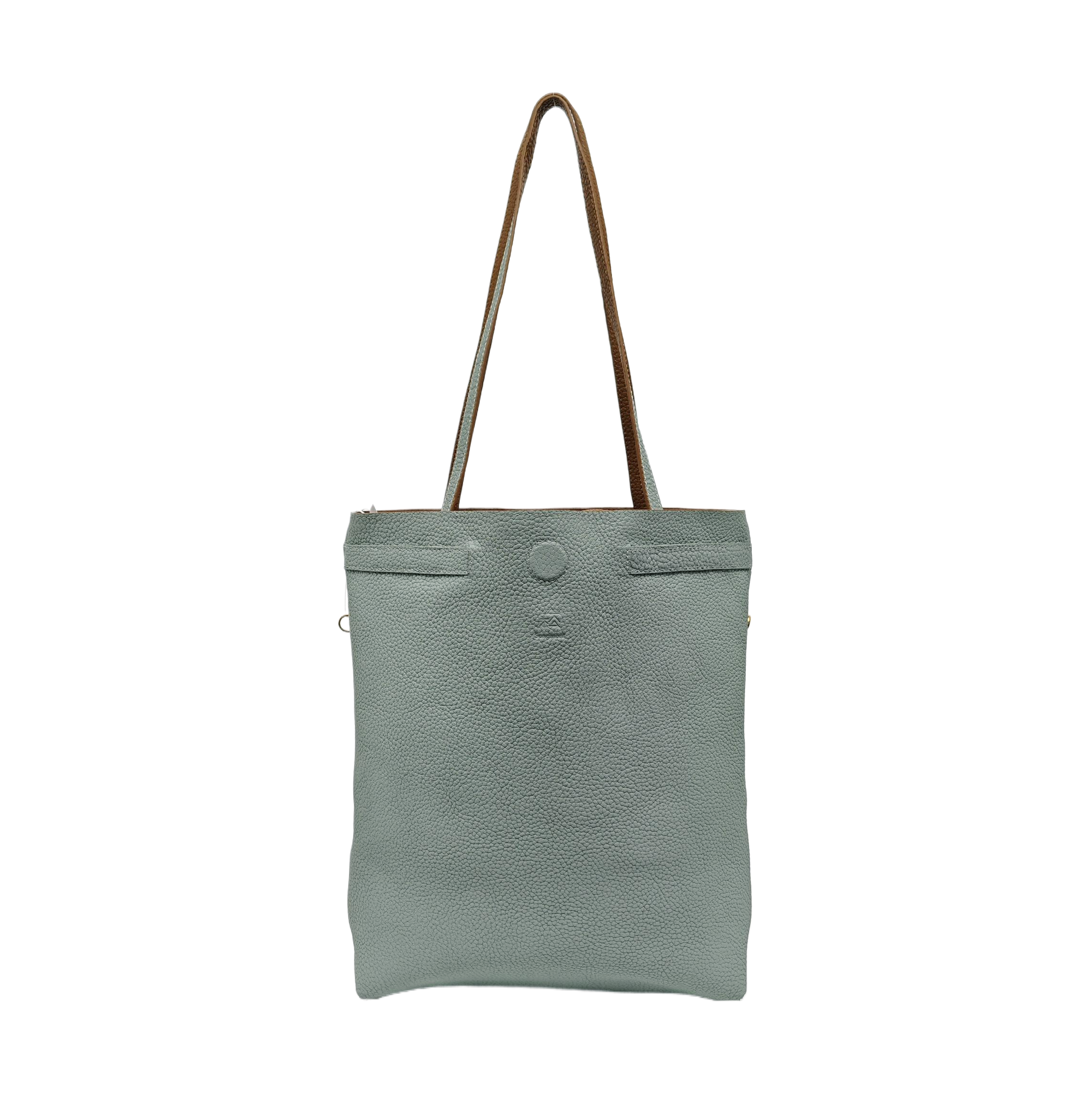 Leather Tote Bag Green