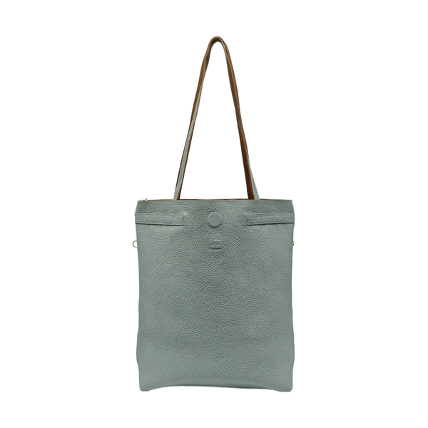 Leather Tote Bag Green