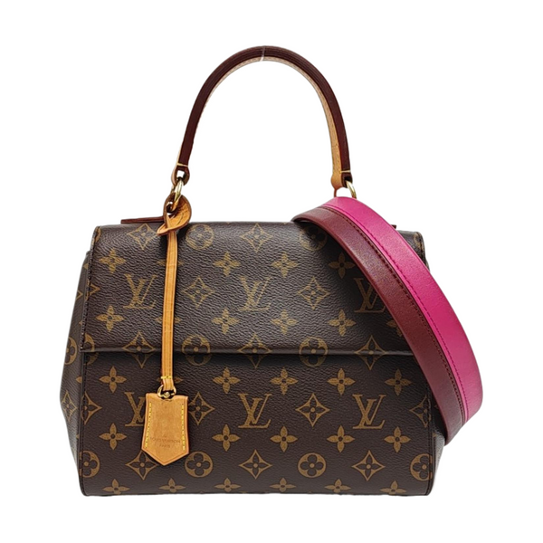 CLUNY PM Monogram Coated Canvas Brown