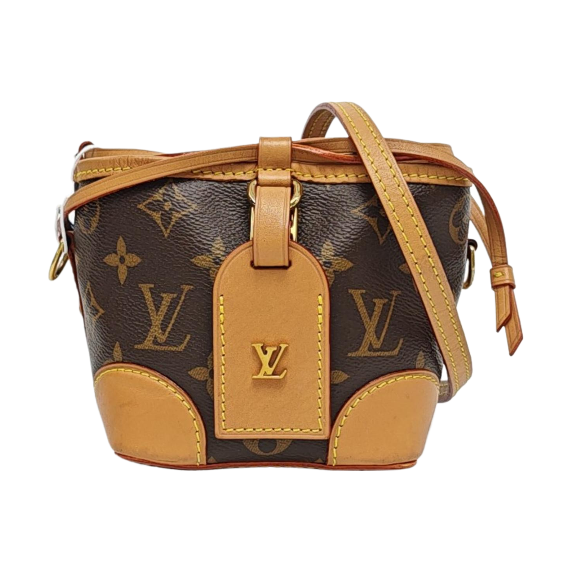 NOÉ Mini Monogram Coated Canvas Brown
