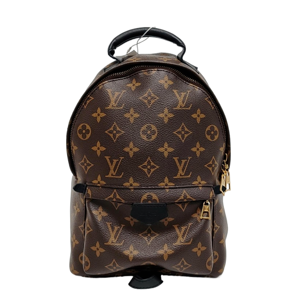 Authenticated pre-owned  PALM SPRINGS PM Monogram Coated Canvas Brown - Backpack at Looply