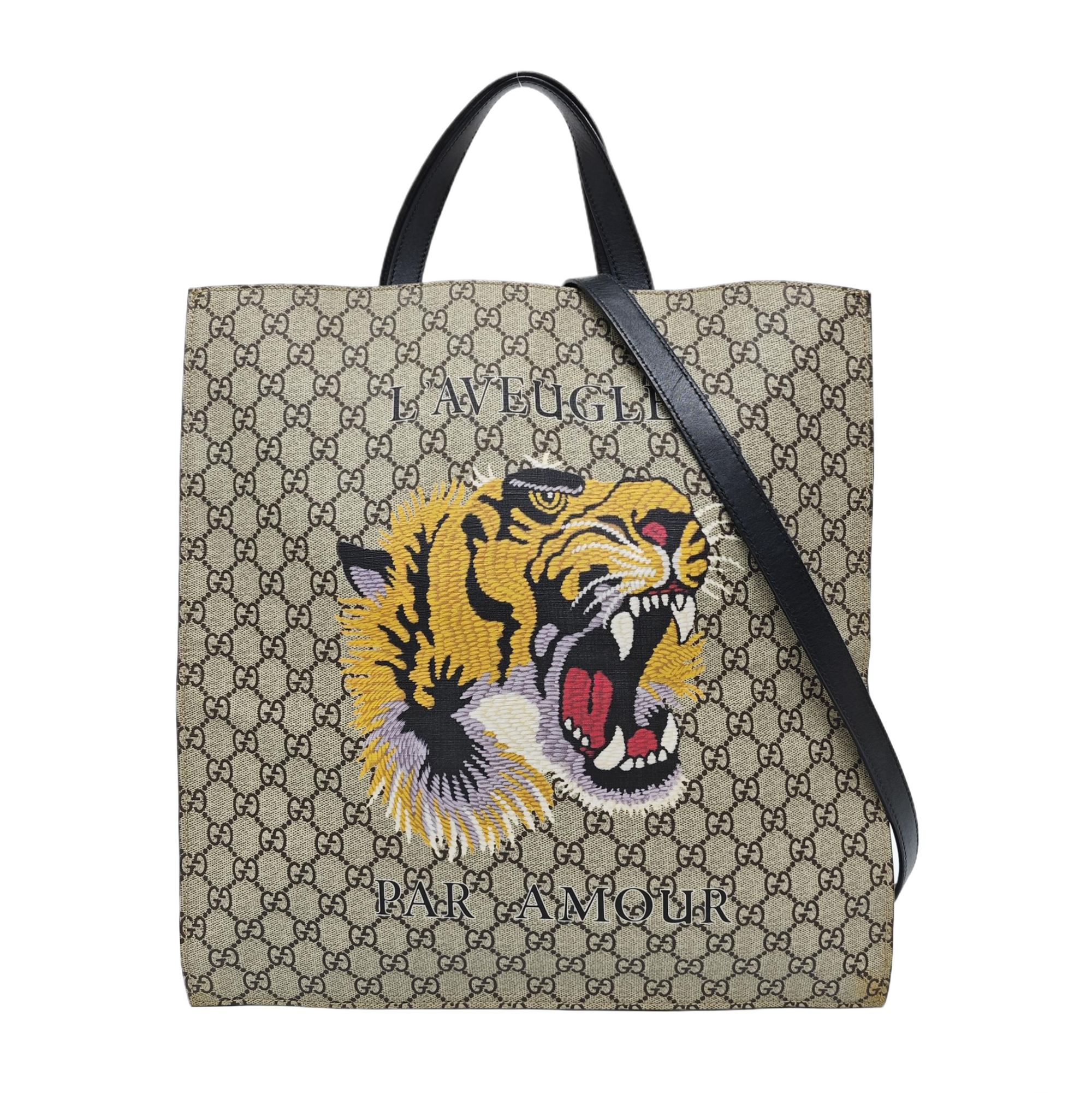 Monogram Coated Canvas Tote Bag Beige