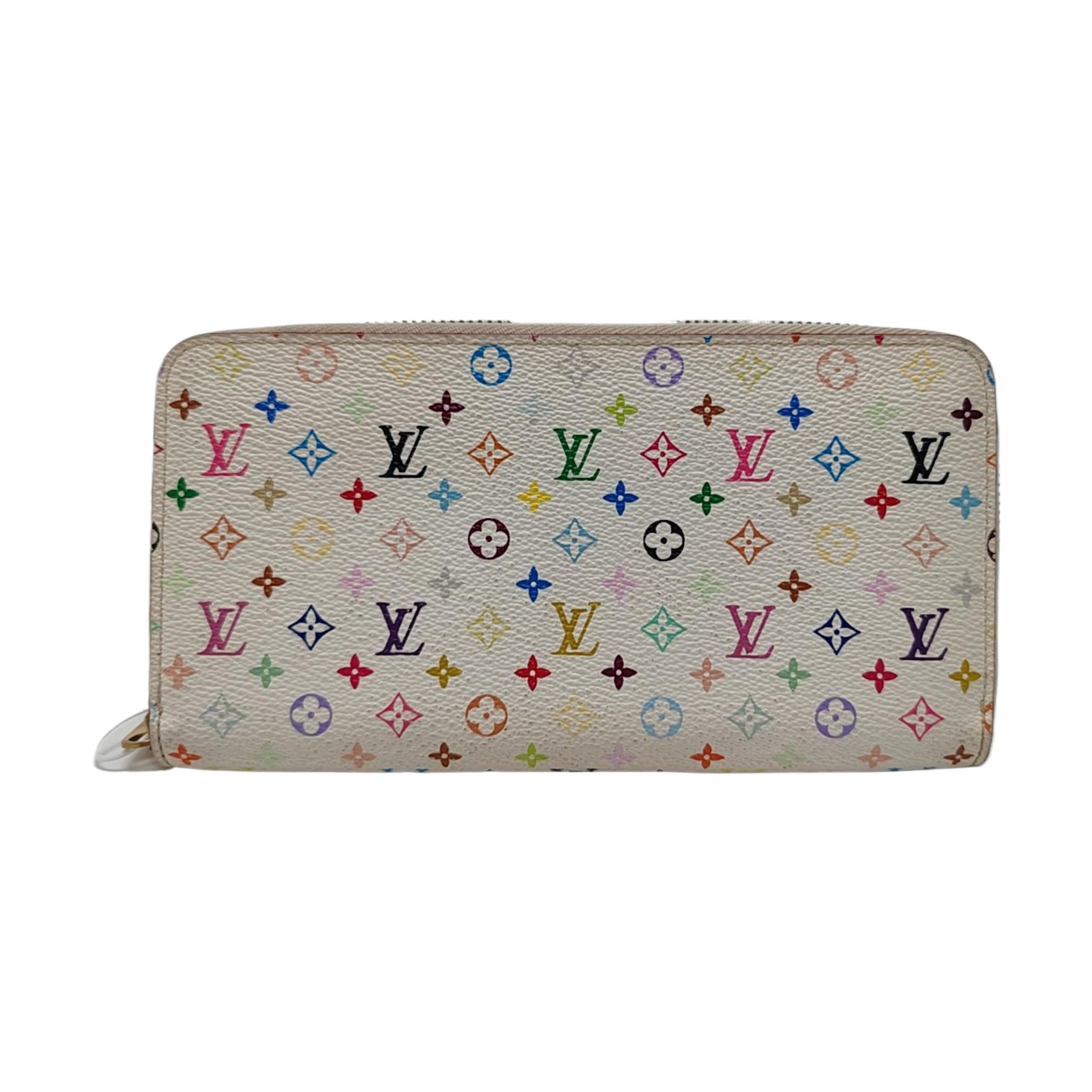 ZIPPY Monogram Coated Canvas White Wallet