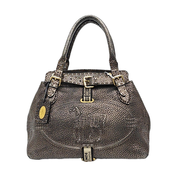 Calfskin Top Handle Bag Gold