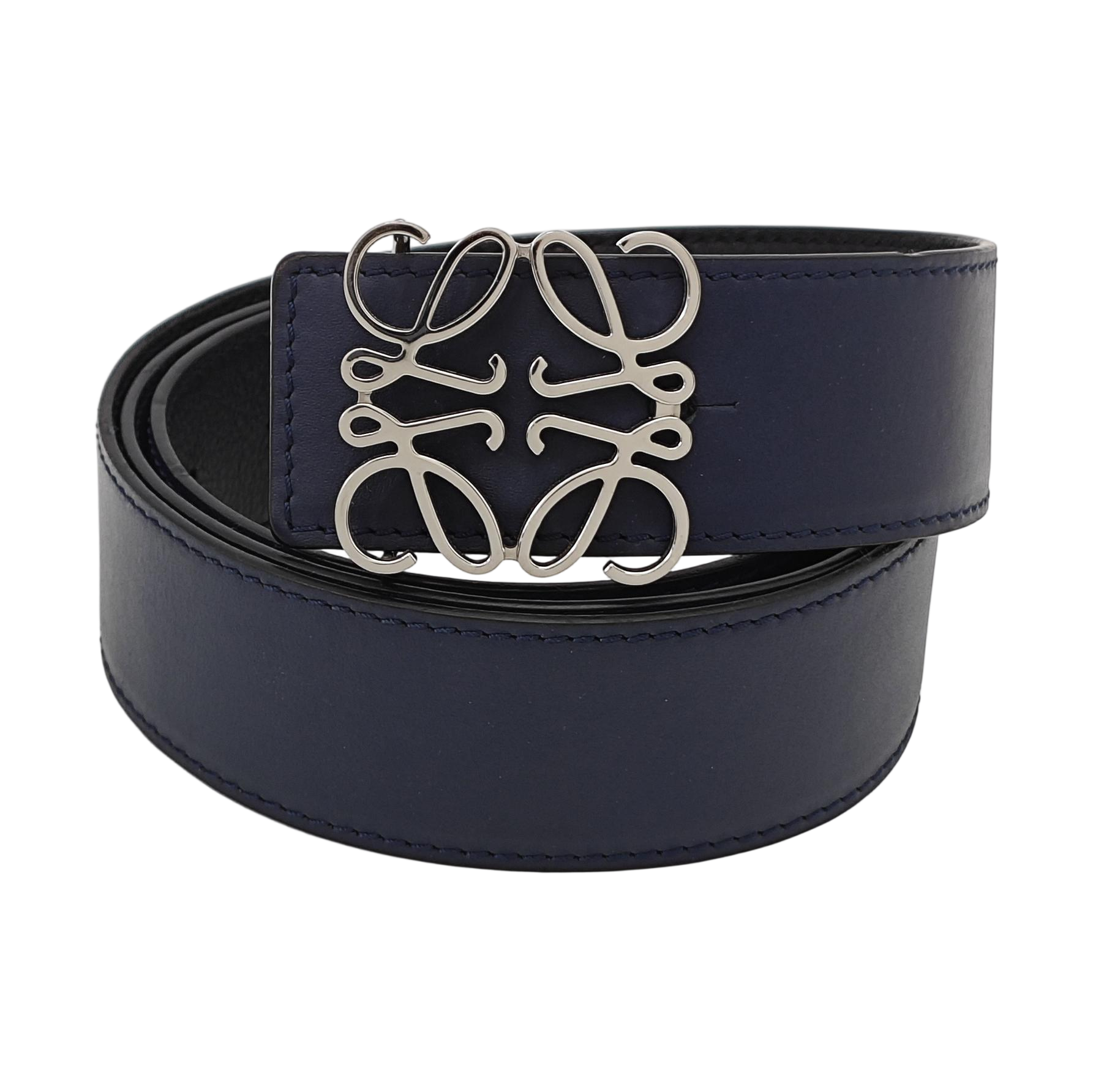 Leather Belt Blue