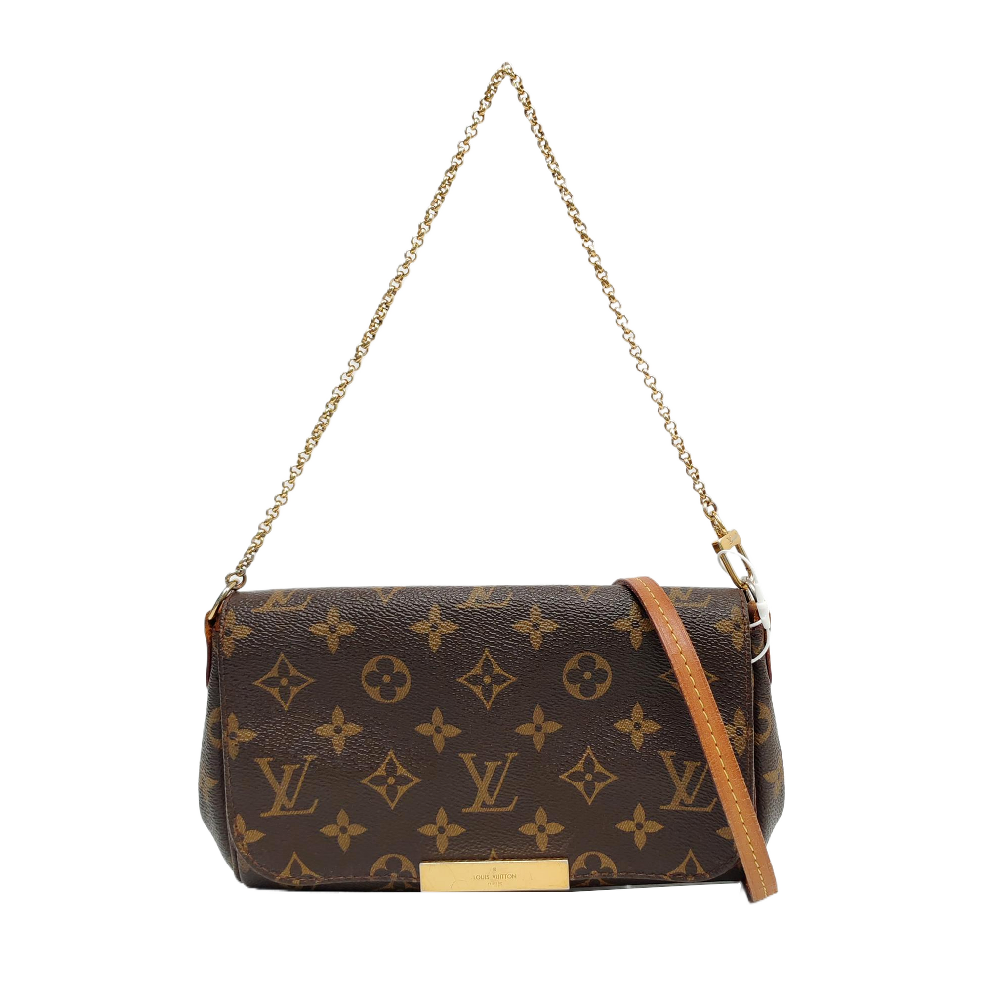 FAVORITE PM Monogram Coated Canvas Brown
