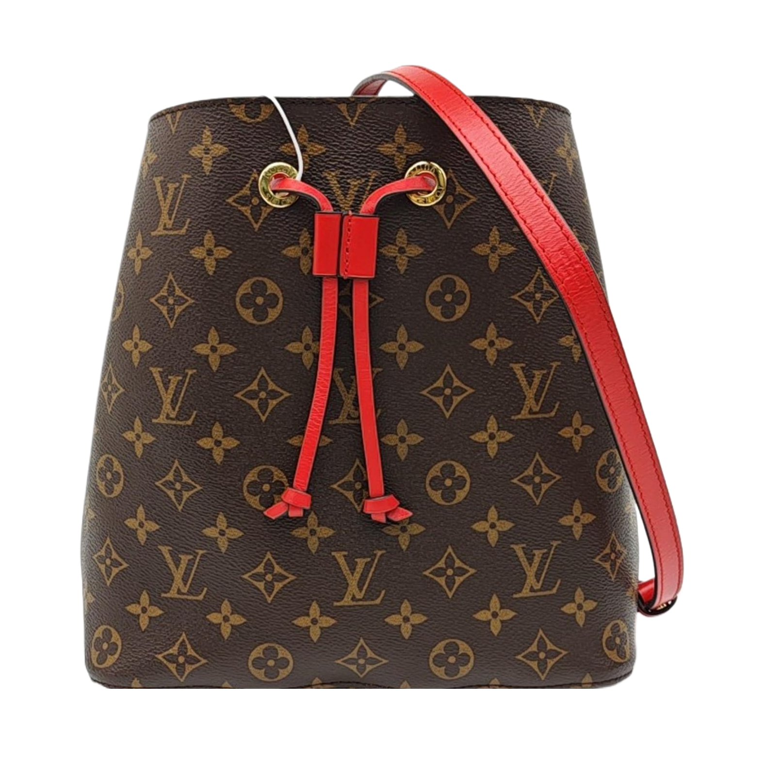 NÉONOÉ MM Monogram Coated Canvas Brown