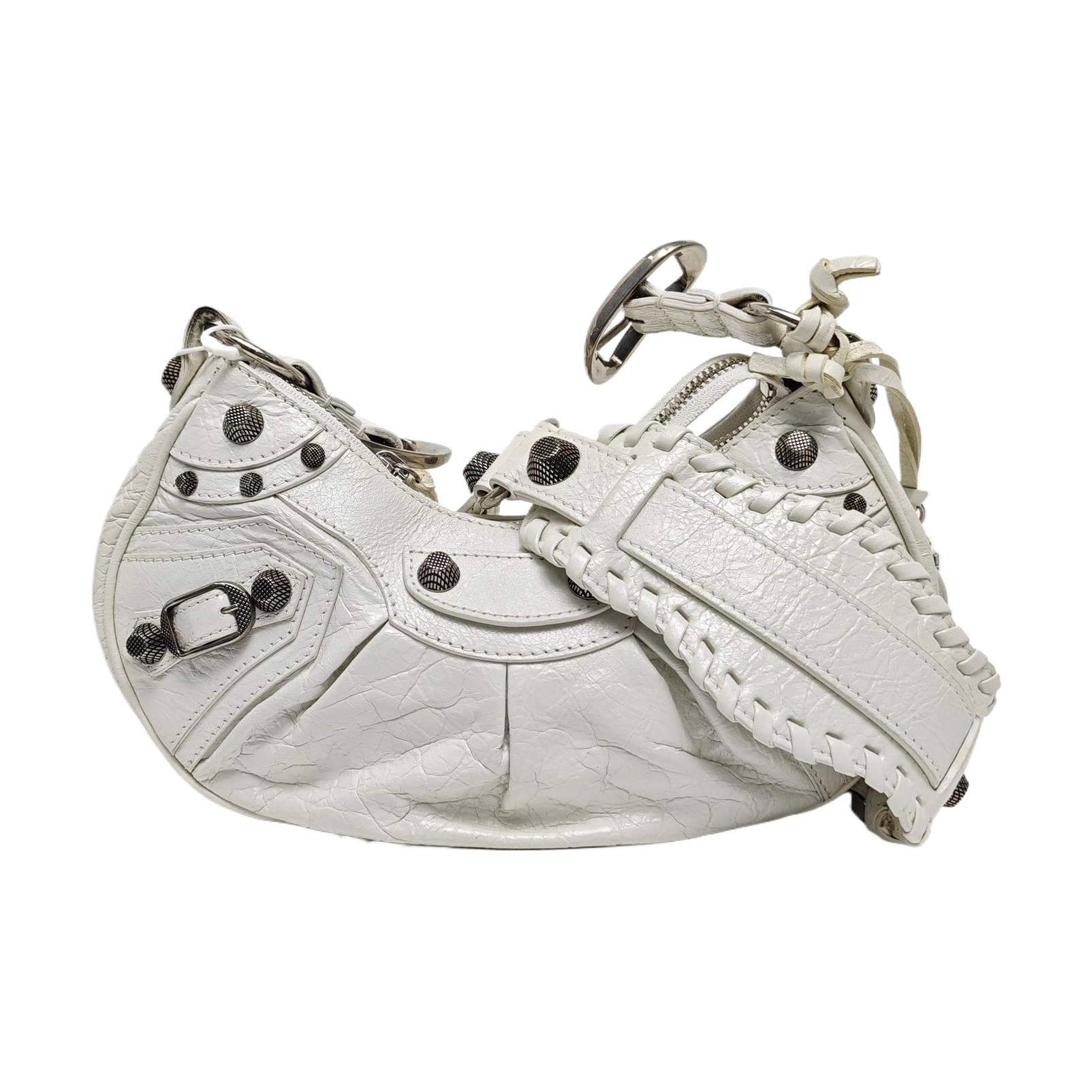 Le Cagole Small Lambskin White