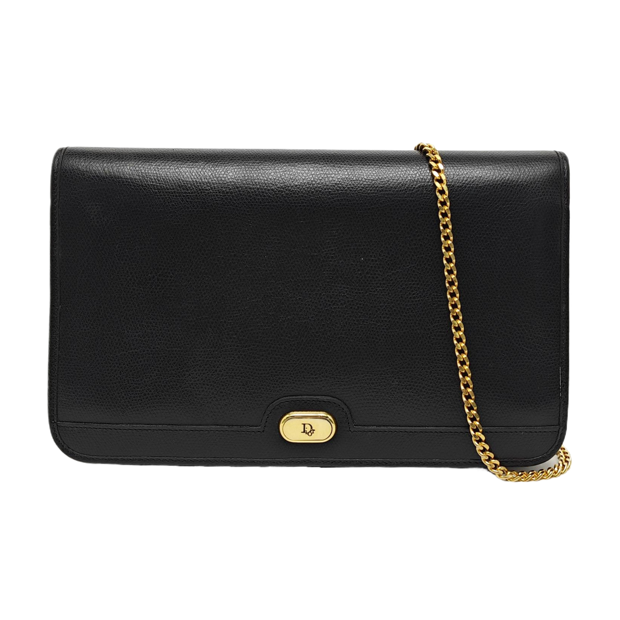 Calfskin Shoulder Bag Black