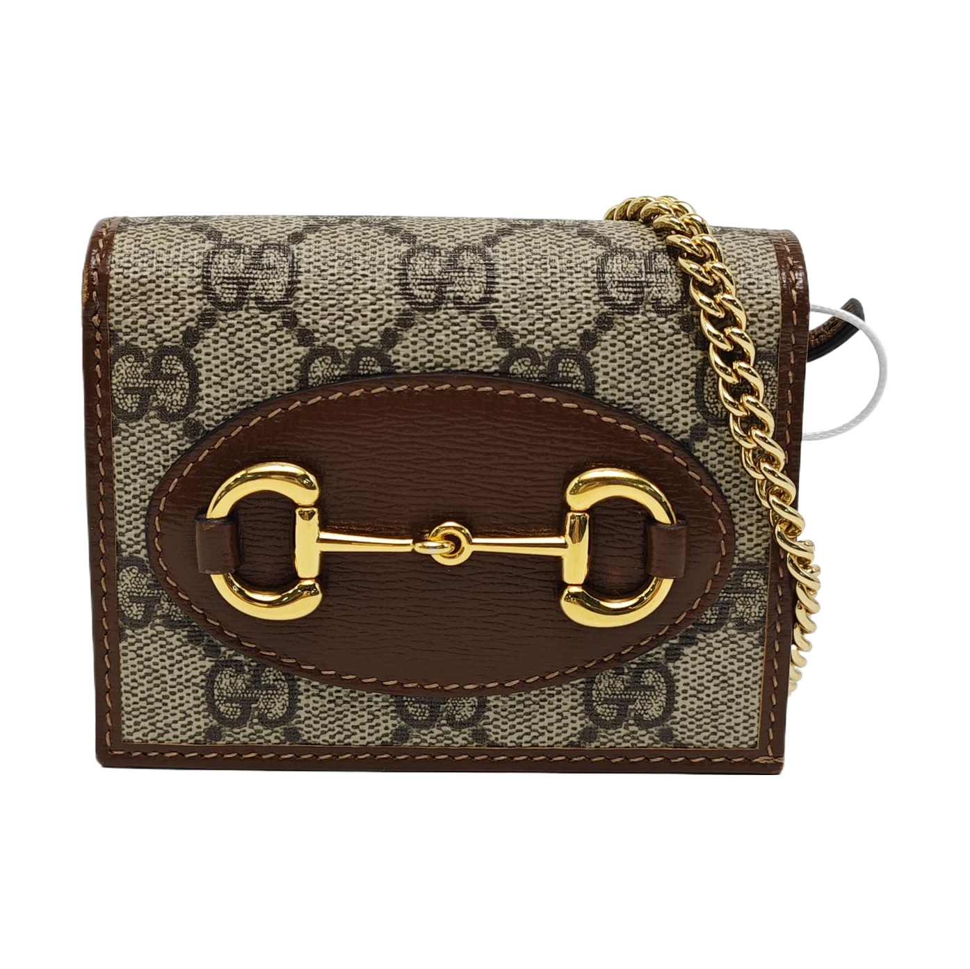 Horsebit 1955 Mini Monogram Coated Canvas Beige