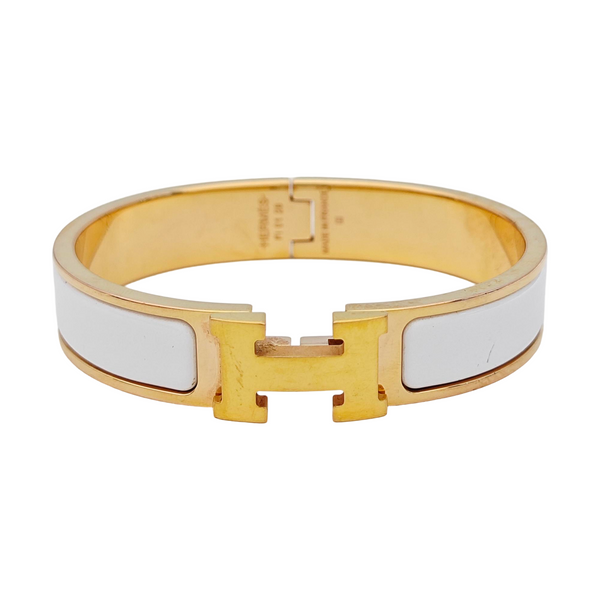 Clic H Metal Rose Gold Bangle