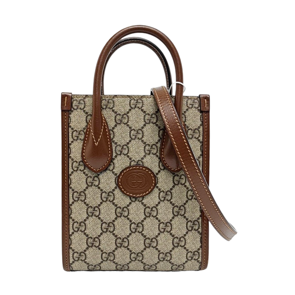 Retro Mini Monogram Coated Canvas Beige