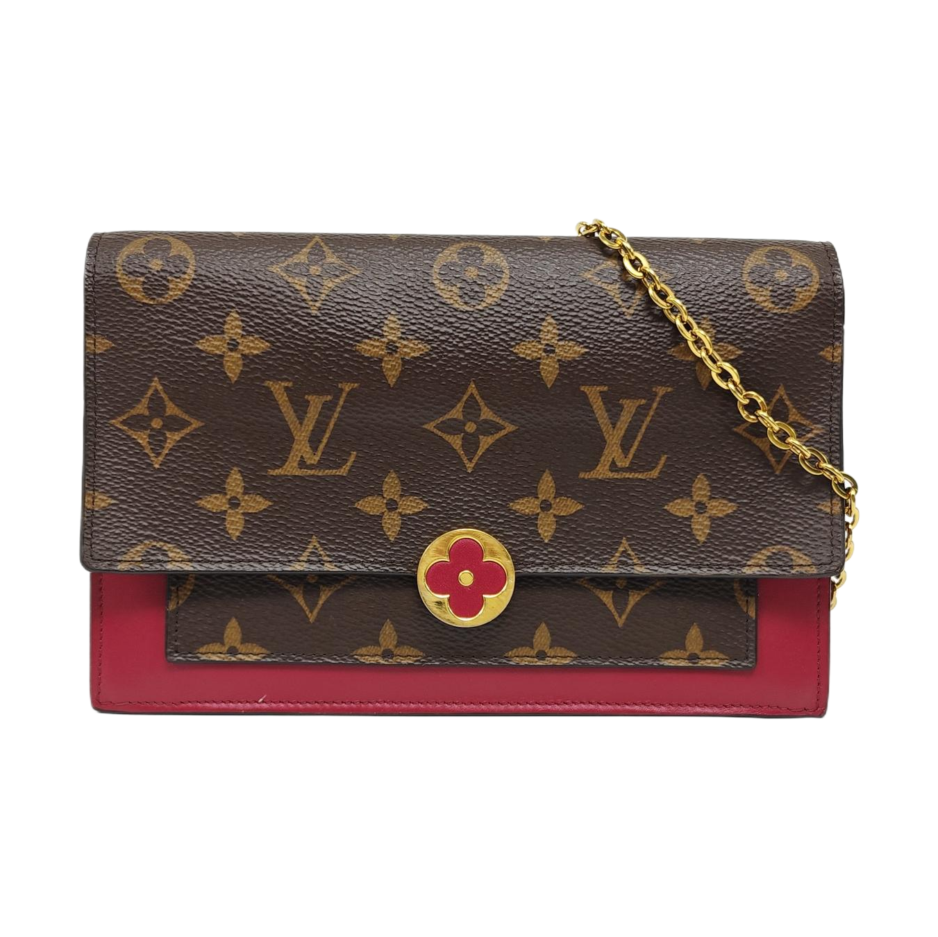 FLORE Monogram Coated Canvas Brown