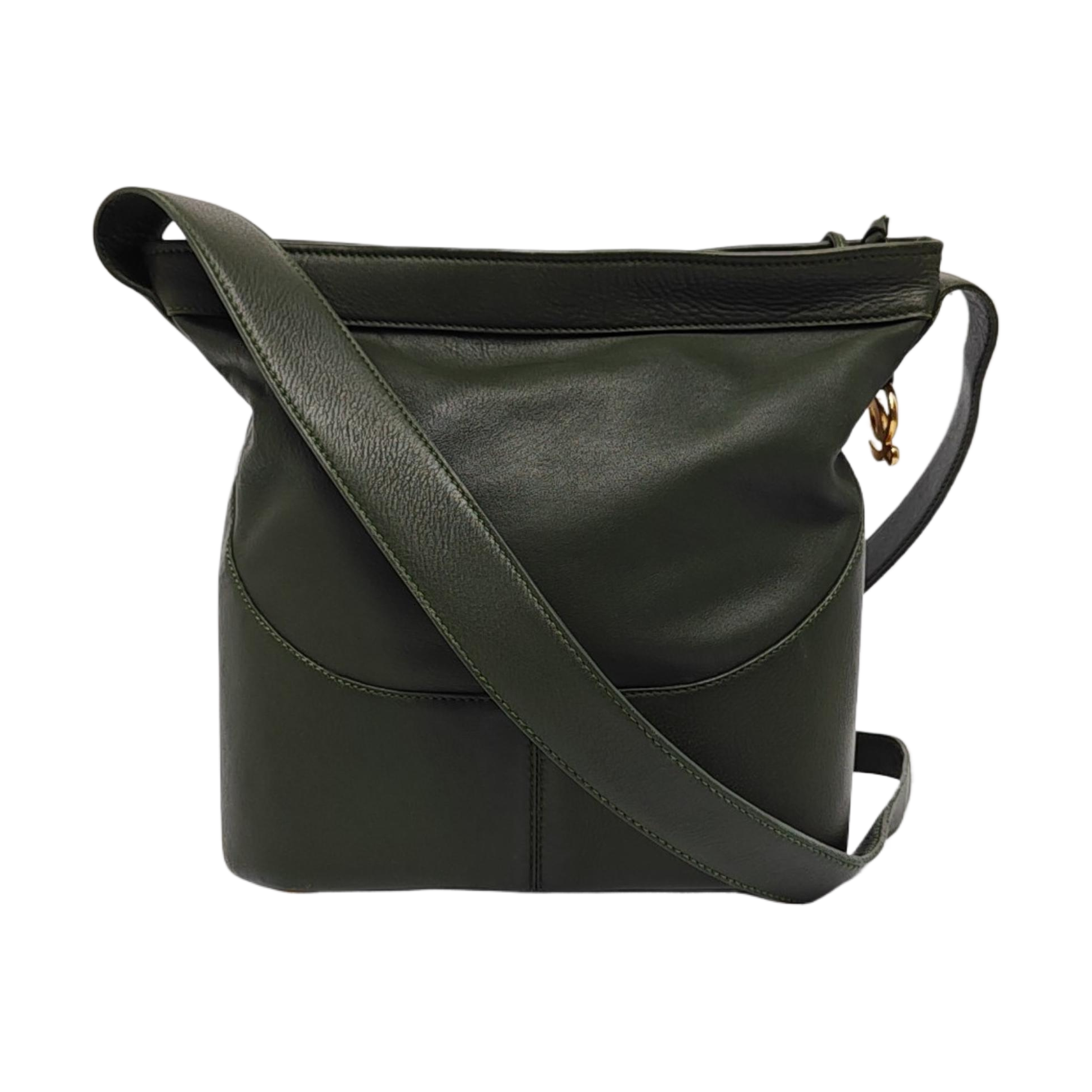 Large Calfskin Green