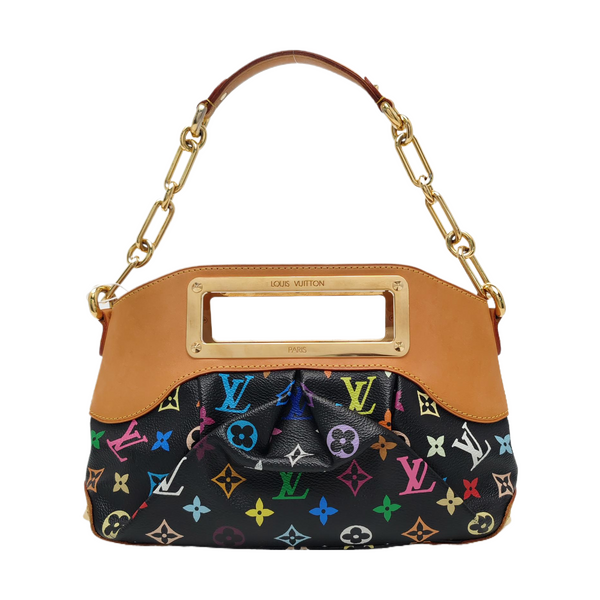 JUDY PM Monogram Coated Canvas Black