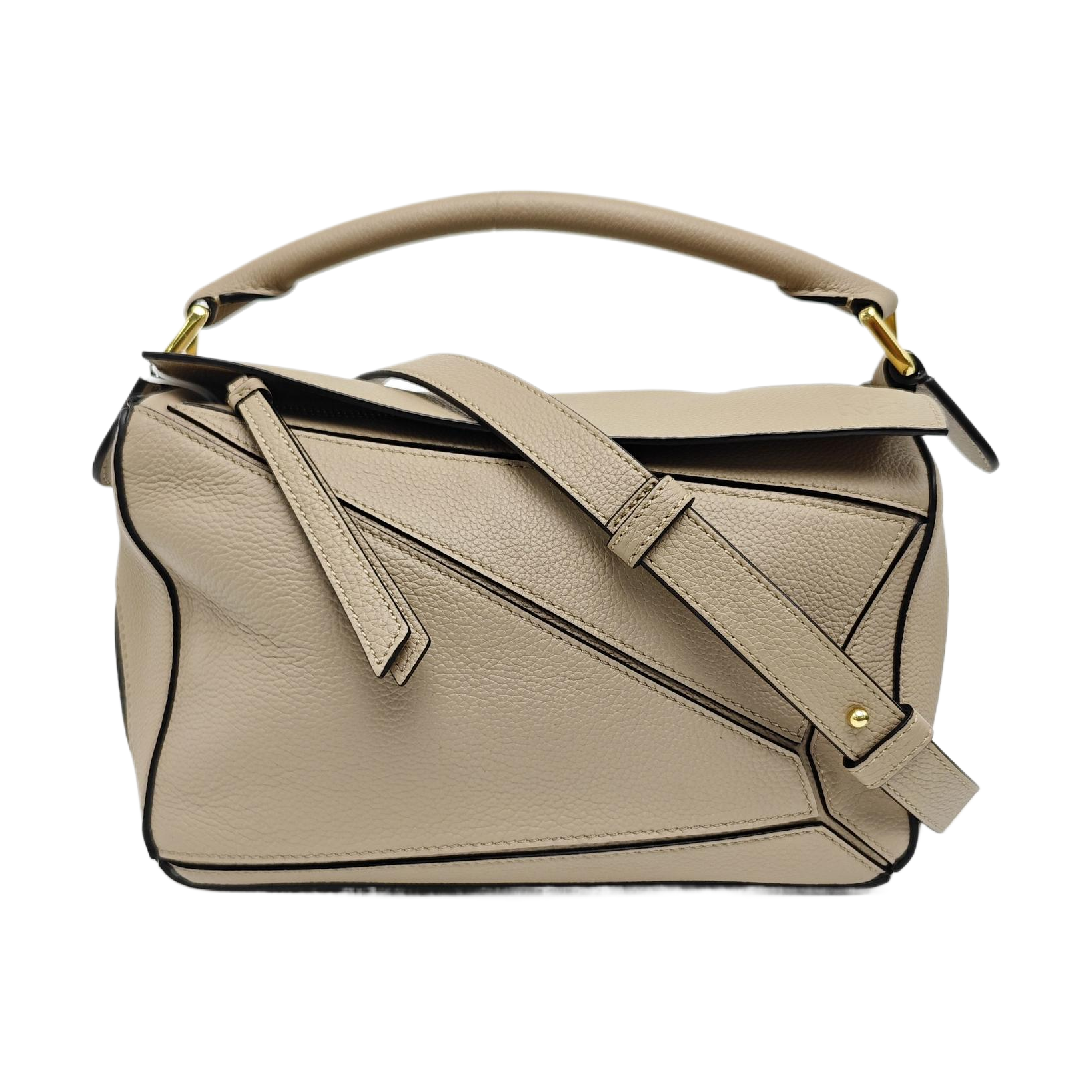 Puzzle Small Calfskin Beige