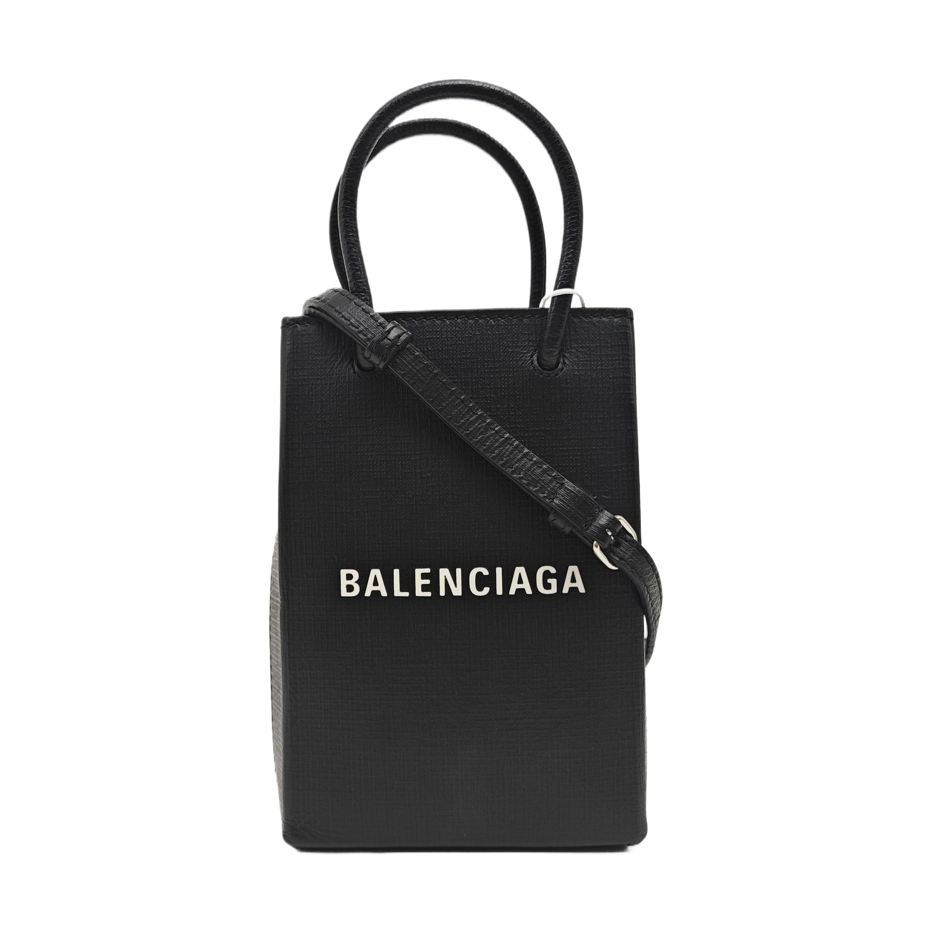 Shopping Bag Calfskin Black