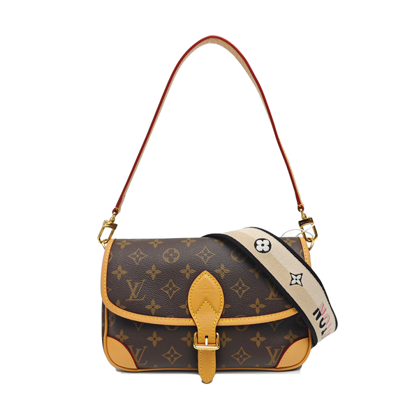 DIANE Monogram Coated Canvas Brown